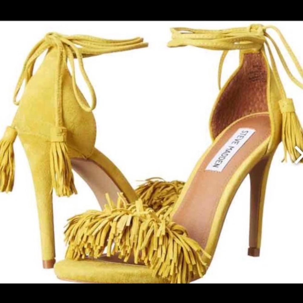 Yellow Steve Madden heels